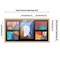 Natural Finish Collage Frame - Black Mat, 20 Frame Sizes to Choose From, UV Acrylic, Wall Hanging Hardware, Vertical or Horizontal Display